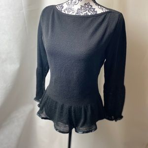 MONICA BIANCO ruffle edge knit.